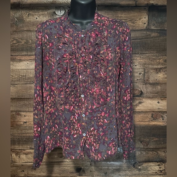 J. Crew Tops - J Crew Multicolor Patterned Blouse